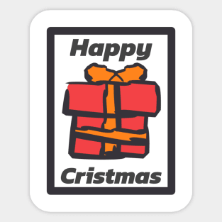 Happy Cristmas Sticker